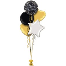 Gold and Silver Sparkle Birthday