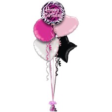 Happy Birthday Zebra Print