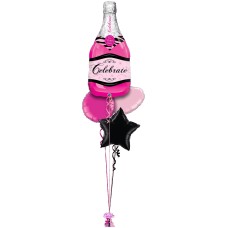Pink Champagne Bottle
