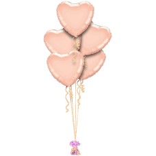 Rose Gold Heart Bouquet