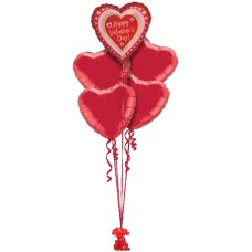 Valentine's Golden Hearts