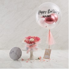 Flower Gift Box And Bubble Balloon