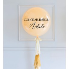 Single Peach Balloon