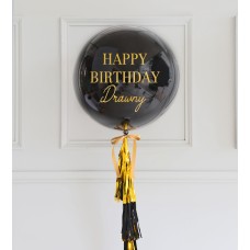 Single Black Balloon