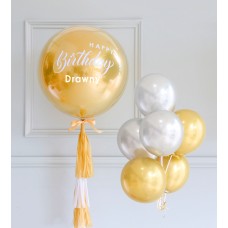 Balloon set color black and gold