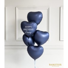 Blue Heart Balloon Set