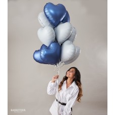 Blue Love Balloons Set