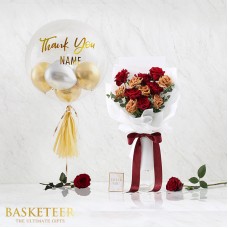 Combo Set(Flower Bouquet And Balloon)