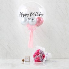 Combo Set(Flower Bouquet And Balloon)