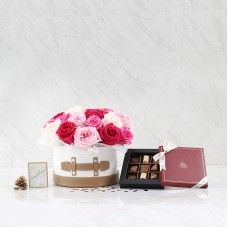 Combo Set(Flower Box And Chocolate)