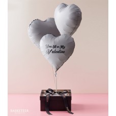 Bakery & Gray Heart Balloons Gift Set