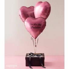 Bakery And Sweet Heart Pink Balloons Gift
