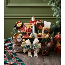 Holiday Wine and Dessert Gift Basket