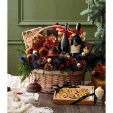 Deluxe Holiday Gift Basket with Plush Toy