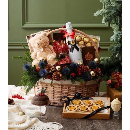 Holiday Wine and Pastry Basket