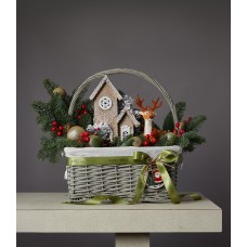 Enchanted Holiday Reindeer Basket