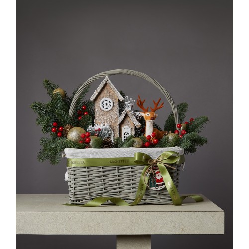 Enchanted Holiday Reindeer Basket