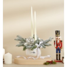 Winter Wonderland Candle Centerpiece
