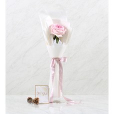 Single Pink Oâ€™Hara Rose Bouquet