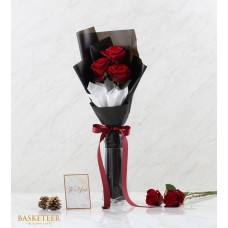 Flame of Love Roses Bouquet