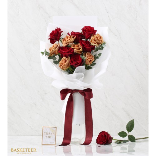 Red Hue of Passion Flowers Bouquet