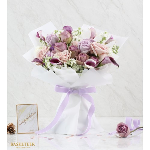 Passionate Purple Flowers Bouquet