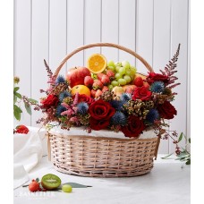 Exotic Fruit Floral Basket