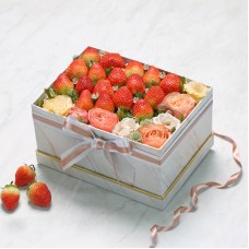 Strawberry And Flowers Gift Box