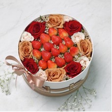 Strawberry And Rose Basket