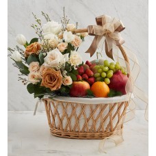 Mixed Fruit & Flowers Gift Basket