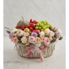 Mixed Fruits & Flower Basket