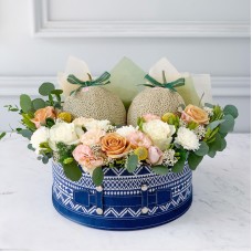 Japanese Melon & Flower Basket