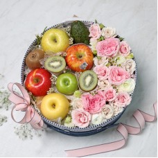 Mixed Fruit & Flower Basket