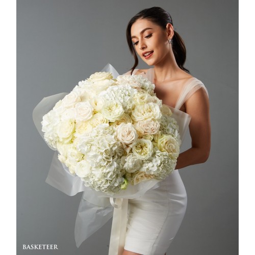 Pure White Floral Perfect Bouquet