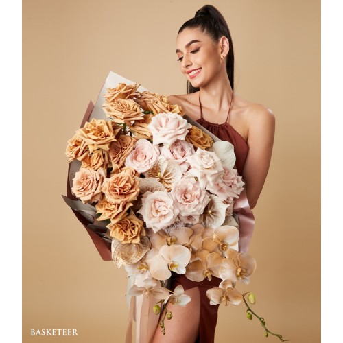 Coffee Tone Flowers Perfect Bouquet