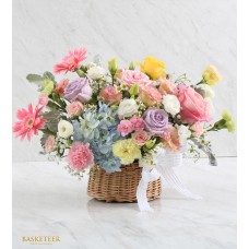 Warmth of Colors Flowers Basket