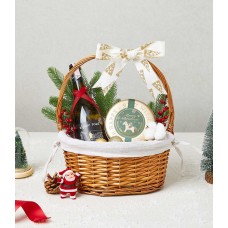 Holiday Cheers Wine Gift Basket