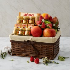 Mixed Fruit & Scotch Real Birdâ€™s Nest Gift Basket