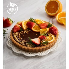 Healthy Dark Chocolate Fruit Tart