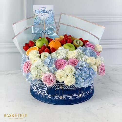 Mom's Floral Affection & Fruits Delight Gift