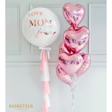 White And Pink Balloons Gift Set