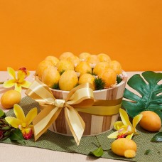 Sweet Yellow Marian Plum Fruit Basket