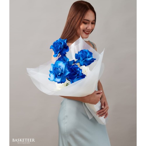 Love in Blue Roses Bouquet