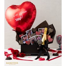 Heart Balloon Wine Gift