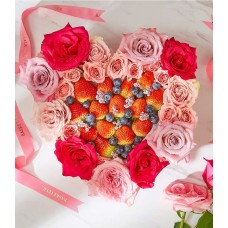 Sweet Pink Roses & Berries Gift