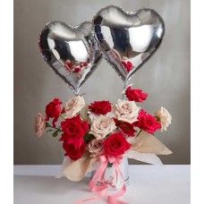 Romantic Sweet Pink Roses Gift Set