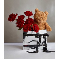 Velvet Rose Teddy Ensemble