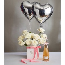 White Love's Embrace Roses