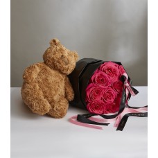 Pink Floyd Roses & Brown Teddy