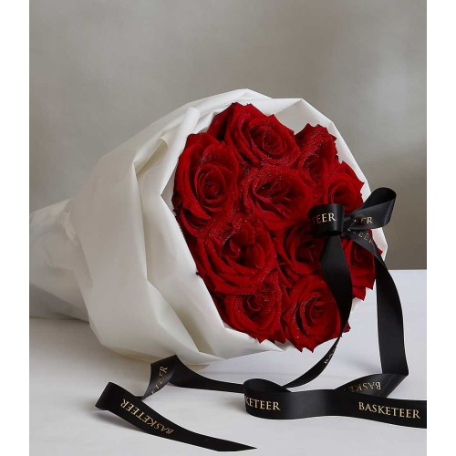 Red Explorer Roses Bouquet
